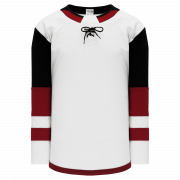 Athletic Knit (AK) H550BKY-CAL683BK Pro Series - Youth Knitted New Calgary Flames Third Red Hockey Jersey Small