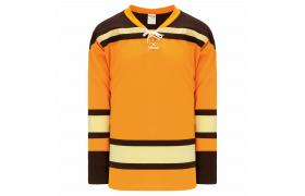 Athletic Knit (AK) H550BY-BOS554B Youth 2021 Boston Bruins Reverse Retro Tuscan Gold Hockey Jersey Medium