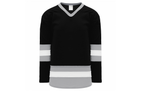 Athletic Knit H6500-414 House League Hockey Jersey - Red / Black / White