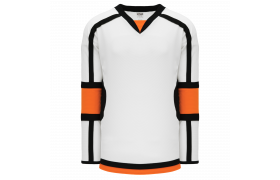 Athletic Knit H7000-833 House League Hockey Jersey - White / Orange / Black