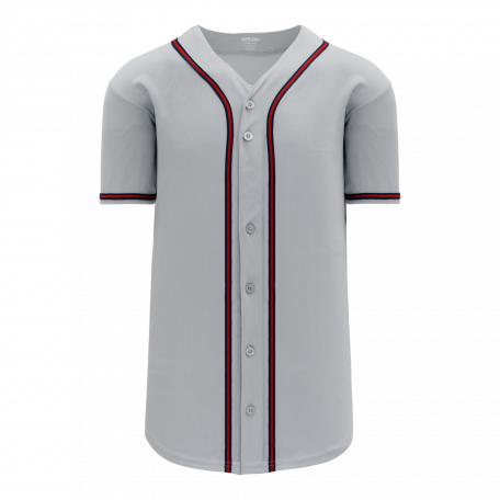 New Balance Braves 3000 Full Button Mesh Baseball Jersey Men'