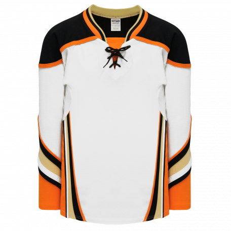 Custom Hockey Jersey Orange White-Aqua Hockey Lace Neck Jersey Women's Size:S