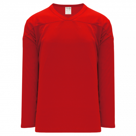 Plain red sales hockey jersey