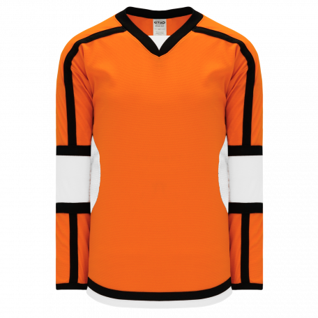 Athletic Knit H7000-833 House League Hockey Jersey - White / Orange / Black