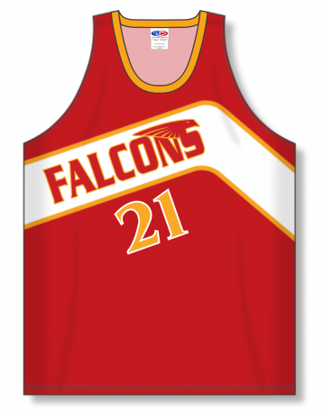 Sublimated Basketball Jersey Falcons style