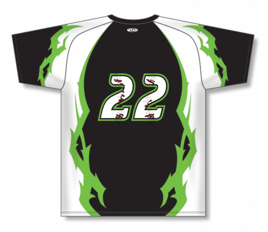 Black and green baseball jersey outlet