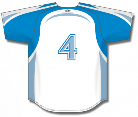 Blue and white baseball jersey shop