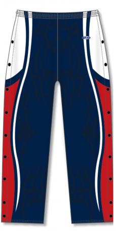 Athletic Knit Custom Sublimated Basketball Warm Up Pant Design 1182, Basketball, Custom Apparel, Sublimated Apparel