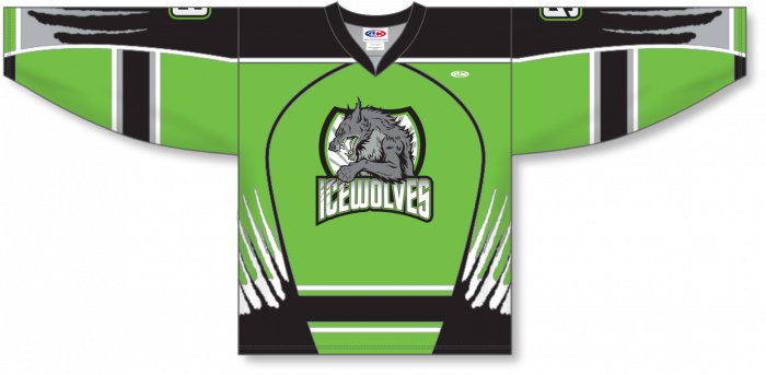 Green Black Custom Sublimated Hockey Jerseys Sweatshirts | YoungSpeeds