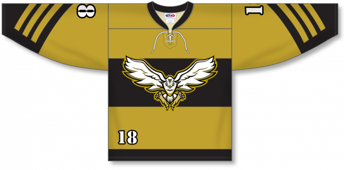 Custom Hockey Jerseys with The Sparkle Donkeys Team Logo Adult Medium / (Just Number) / Gold